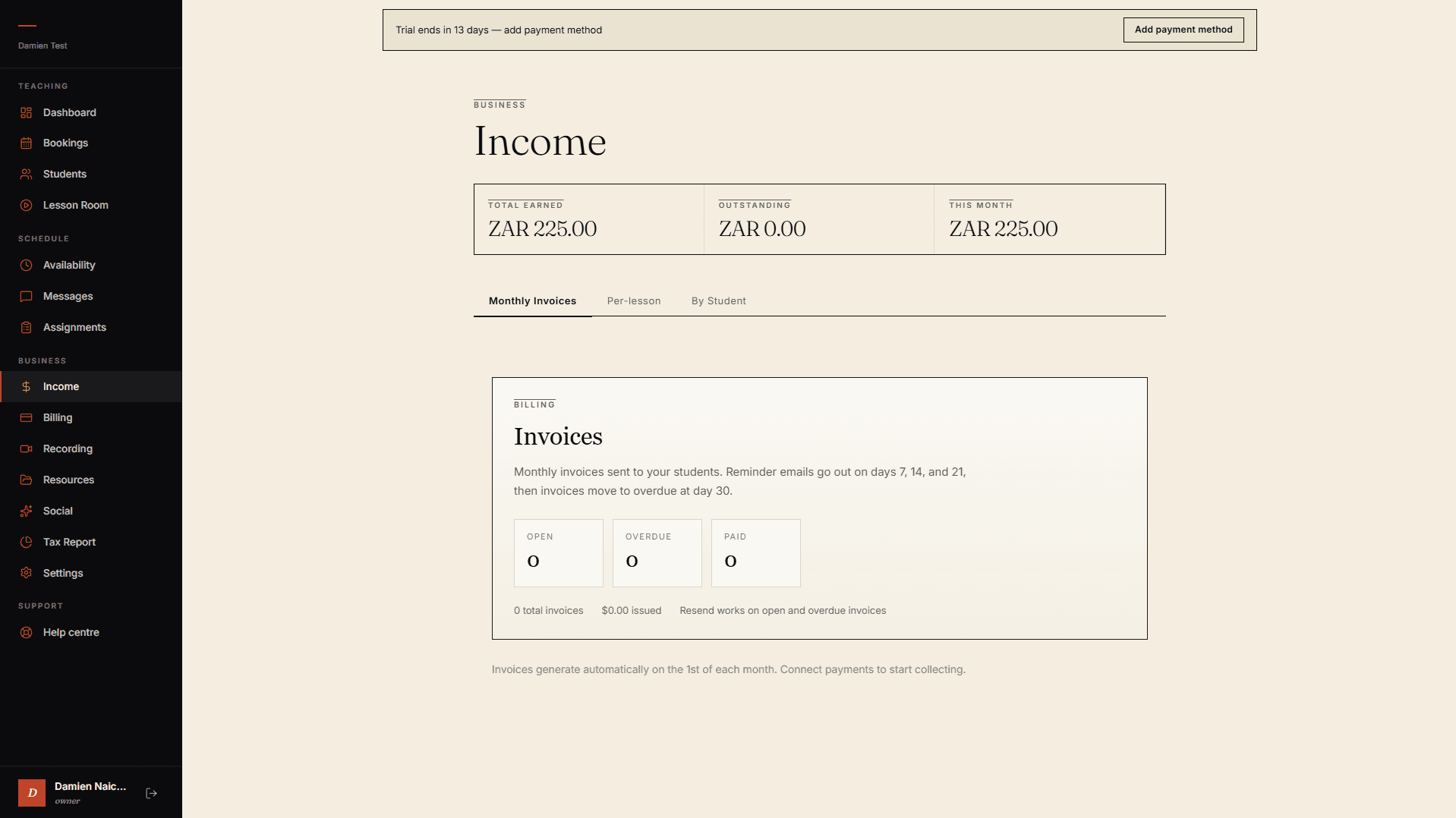 Chalkline income